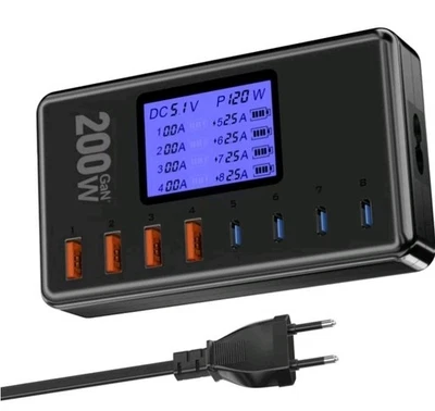 LAYAJIA USB Charging Station, layajia 200W 8-Port Charging Station Multiple. 41 - Image 1 of 4