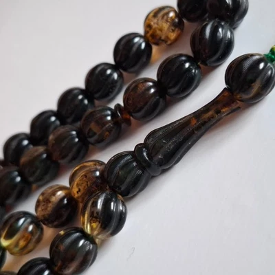 📿Rosario cuentas ámbar ROSARIO ÁMBAR Misbah Tasbih 33 tallas cuentas ámbar 34g📿 Foto 1 de 4