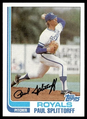 1982 Topps Vintage Baseball NM+ Paul Splittorff Kansas City Royals #759 - Image 1 of 2