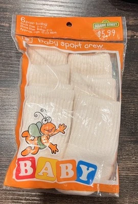 Calcetines Calle Sésamo Bebé Big Bird & Elmo Talla 0-12 meses De Colección  Foto 1 de 4