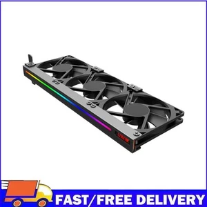 PC Case Cooling Fan 5V 3Pin Computer Ventilador ARGB 3 Fans Heatsink Radiator - Afbeelding 1 van 12