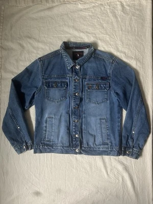 Womens US Polo Association Denim Jacket Blue Denim 100% Cotton Size Large - Image 1 of 4