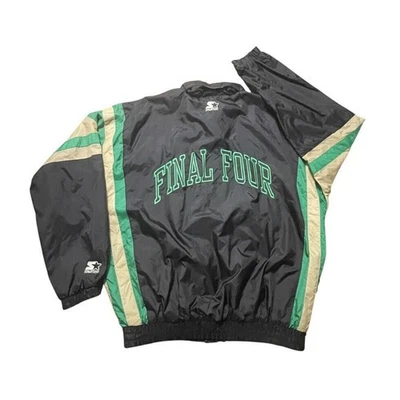 Chaqueta cortavientos Starter de colección para hombre grande negra NCAA Final Four Championship 1989 Foto 1 de 4
