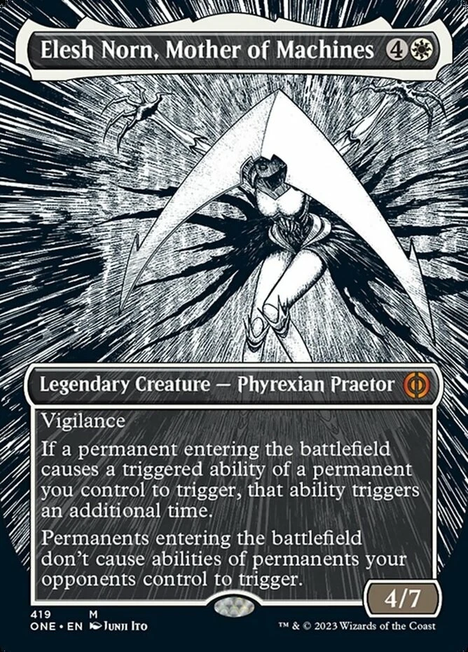 Phyrexia: All Will Be One Elesh Norn, Mother of Machines - Step-and-Compleat Foi - Image 1 of 1