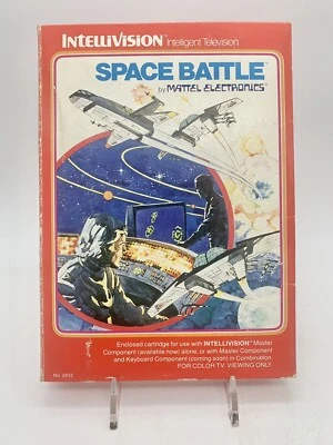 Space Battle Mattel Intellivision 1979 Video Game CIB W Overlays & Manual Tested - Image 1 of 4