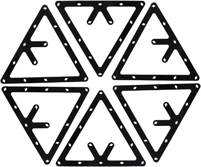 6Pcs Magic Ball Rack Billiards Rack Holder Sheet Pool Pro Triangle Cue Access... - Image 1 of 4