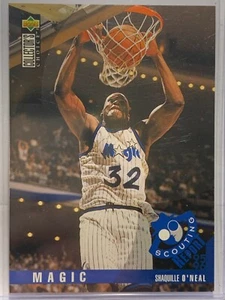 SHAQUILLE O'NEAL 1994 UPPER DECK INSERT "SCOUTING REPORT" Orlando Magic - Picture 1 of 2