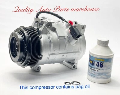 2007-2012 GMC Acadia 3.6l (V6) OEM USA Reman. AC compressor W/ 1 year warranty - Image 1 of 4