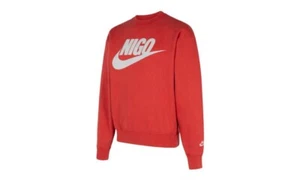 Nike x Nigo NRG Crew Fleece Crew Neck Sweatshirt Red Size Small ‼️Brand New‼️ - Picture 1 of 3