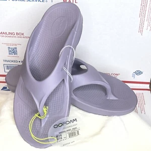 New OOFOS OOFOAM Mauve Recovery Sandals Flip Flops Men's Size 14 Women's 16 - Picture 1 of 13