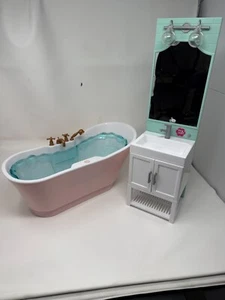 My Life As Vanity/Our Generation Bathtub for 18" Dolls Water Sounds - Picture 1 of 16