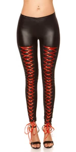 Leggings de mujer Koucla Wetlook con cordones - Imagen 1 de 10