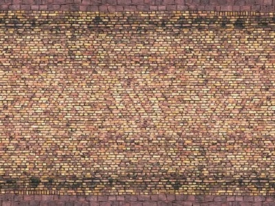 NOCH 56605 Scala HO Cartoncino di mattoni invecchiati cm. 25x12,5