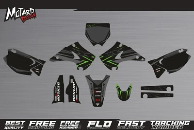 Kit de gráficos para Kawasaki KLX 125 2003 2004 2005 2006 calcomanías pegatinas de Motard Foto 1 de 3