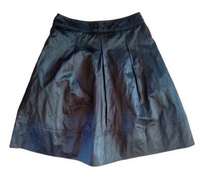 VOGUE, Rock, dunkelgrün, Kellerfalten, Gr. 34, Metallfaser, 1x getragen - Bild 1 von 4