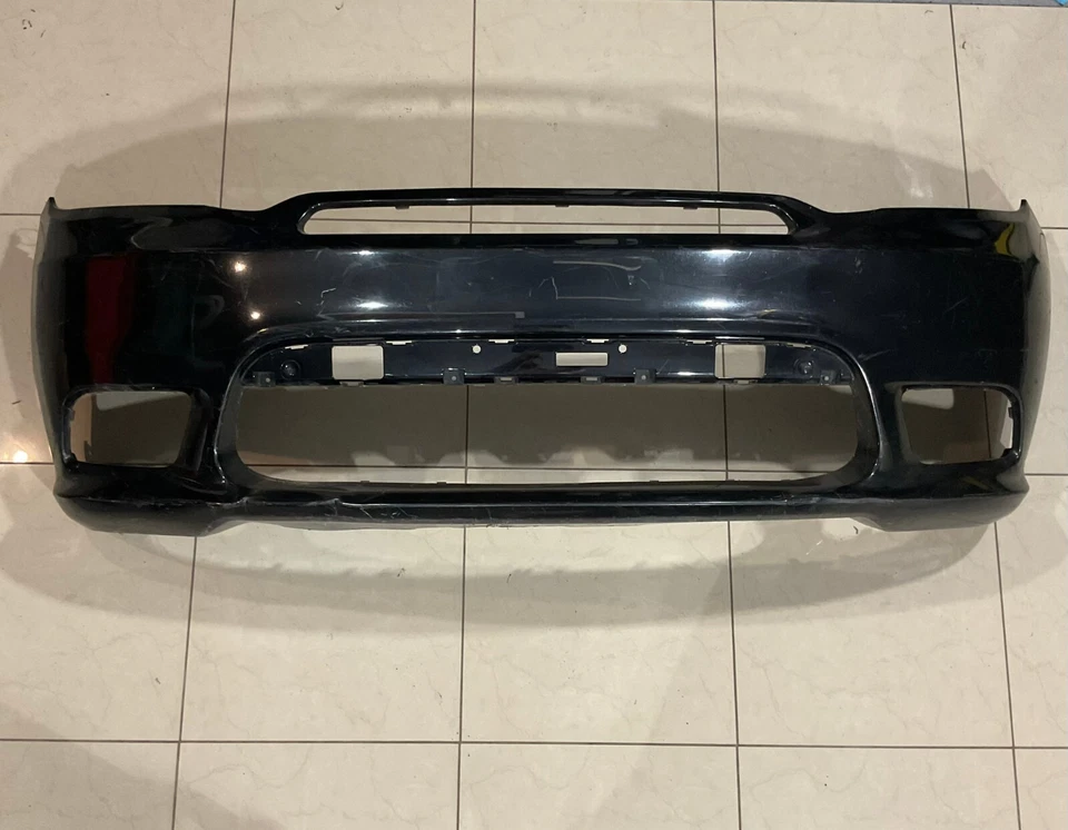 Front Bumper Cover Black 18-2020 Dodge Durango GT/GT Plus/SRT 6DJ57TRMM OEM - Image 1 of 4