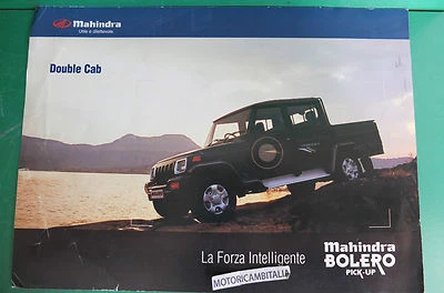 PER MAHINDRA BOLERO PICKUP fuoristrada PUBBLICITA DEPLIANT BROCHURE CATALOG  - Immagine 1 di 2