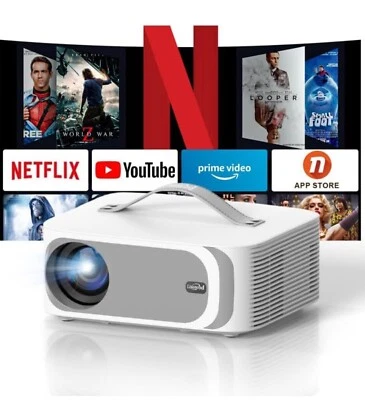 LISOWOD Netflix-Licensed&Dolby Audio]Projector-4K with WiFi 6&Bluetooth,