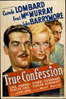 70120 True Confession Role Lombar Fred MacMurray mur 16x12 AFFICHE imprimé