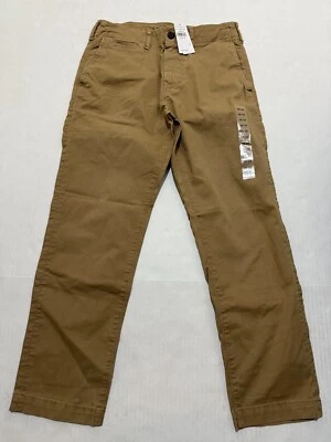 AE American Eagle Outfitters Mens 28x28 Camel Khaki Slim Flex Straight Leg Pants - Image 1 of 4