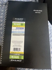 AT-A-GLANCE DayMinder Academic 2023-2024 Monatsplaner schwarz groß 8 x 12 - - Bild 1 von 4