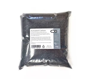 Activated Carbon 1kg - Small Charcoal Granules Fish Tank Filter Media Aquariums - Picture 1 of 2