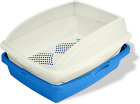 Large Sifting Cat Litter Box Pan Self Clean Slotted Frame Top Scatter Urinespray