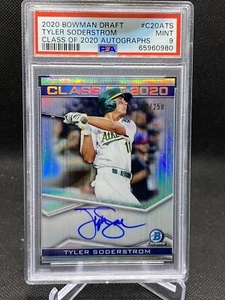 2020 Bowman Chrome Draft Tyler Soderstrom Class Of 2020 Auto /250 PSA 9 - Picture 1 of 1