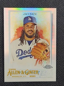 2020 Topps Allen & Ginter Chrome Kenley Jansen Refractor #151 Dodgers - Picture 1 of 2