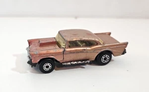 MATCHBOX Superfast '57 Chevy Pink Diecast Made in England 1979 Hood Opens - Picture 1 of 5
