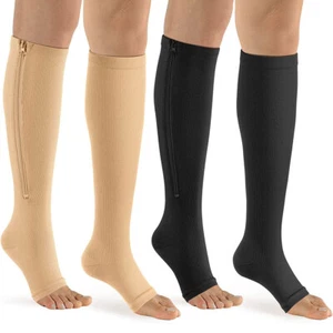 Zipper Compression Diabetic Socks,Open Toe 20-30mmHg improves blood Circulation - Bild 1 von 20