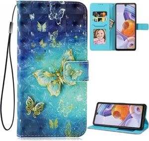 Anffy Butterfly Leather Wallet Case with Wrist Strap and Stand for LG Stylo 6 - Picture 1 of 6