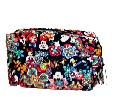Vera Bradley ~Disney~Mickey and Friends Divertido Floral~ Bolso de Cosméticos Mediano~ Nuevo con Etiquetas Foto 1 de 4