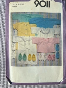 Baby Schnittmuster zum Nähen Easy Simplicity # 9011. Größe 6 Monate - Bild 1 von 5