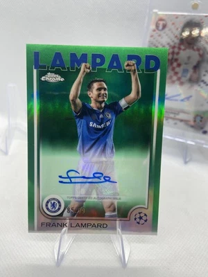 Frank Lampard Green Auto /99 Topps Chrome Champions League 2024-25 Chelsea - Image 1 of 4