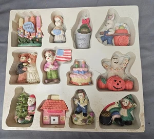Vintage Special Occasion Holiday Halloween Birthday Christmas Figurines - Picture 1 of 5