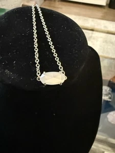 Kendra Scott Elaina Bracelet White Mother of Pearl Adjustable Easy0n Silver - Picture 1 of 5