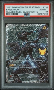 Zekrom 114 PSA 10 Gem Mint - Celebrations Classic Collection - Pokemon - Picture 1 of 2