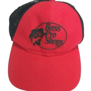 Bass Pro Shops Gone Fishing Trucker Cap Mütze rot schwarz Größe M/L Herren Netzrücken - Bild 1 von 14