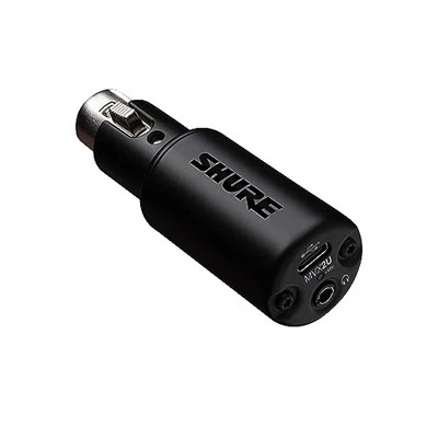 Shure MVX2U XLR-to-USB Digital Interface with Headphone Jack  Integrated Pre-amp - Image 1 of 4