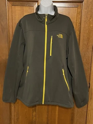 The North Face Apex 仿生软壳户外夹克绿色/黄色 XL 码 — 第 1/4 张图片