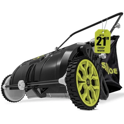 Sun Joe SDJ601LS | 21in Manual Leaf Sweeper | 22Gal Collection Bag (Refurbished) - Image 1 of 4