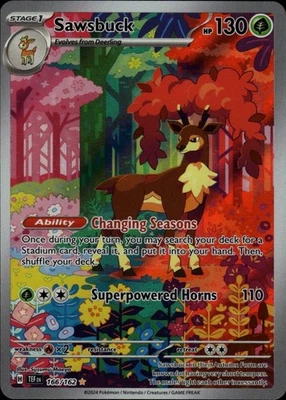 Sawsbuck - 166/162 Illustration Rare SV05: Temporal Forces 166/162 NM - Image 1 of 2