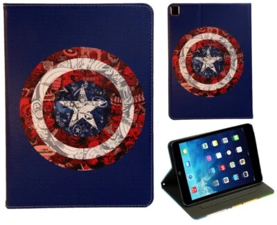 For iPad Pro 9.7 - iPad 9.7 - iPad Air 1-2 Captain America Superhero Case Cover - Image 1 of 4