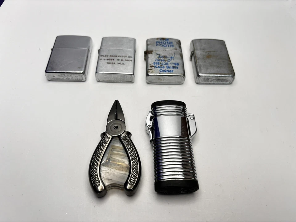 Vintage Lighter Lot of 5 Antique Lighters Plier Shaped UNIQUE - Image 1 of 4