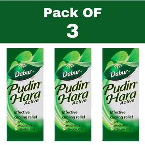 3 X Dabur Pudin Hara Active Digestion Solution Relieves Indigestion - 30ml - Picture 1 of 11