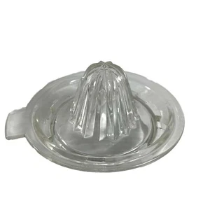 Clear Glass Reamer Juicer Lemon Lime Kitchen Decor Gadget Vintage - Picture 1 of 8