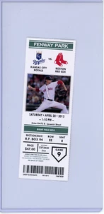 2013 Boston Red Sox TICKET Royals - David Ortiz Boston Marathon Speech PSA POP 8 - Picture 1 of 3