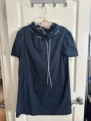 Vestido Pearl by Lela Rose Popelina Azul Marino con Bolsillos. Mediano. Cremallera nueva con etiquetas venta al por menor $345 Foto 1 de 4