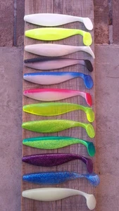 9" Shad bodies Swimbait great for Umbrella Rig 6,12, and 24 Count Bag sassy shad - Picture 1 of 13